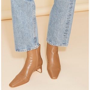 Loeffler Randal Lennon Square-Toe Ankle Boots